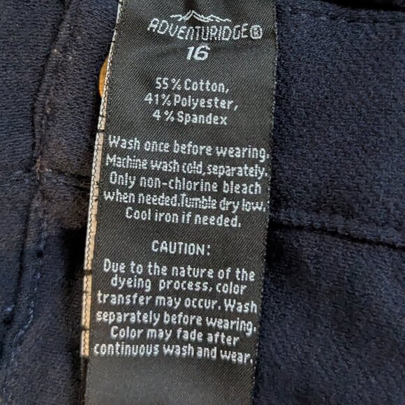 NWT Fleece Line Jeggings Dark Blue Womens Size 16 - Picture 8 of 11